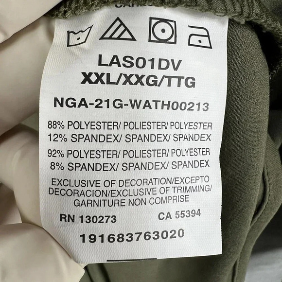 Wrangler All Terrain Gear NWT Mens XXL Olive Mixed Material Shirt Hidden Pockets - Picture 14 of 16